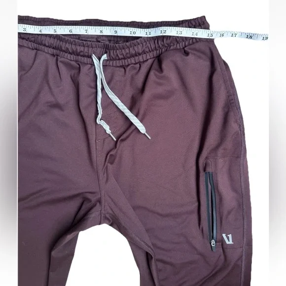 Vuori Performance Sweatpants Mens S RedActivewear Drawstring Zipper Joggers - Picture 8 of 10